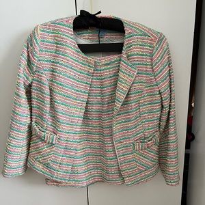 CeCe pastel neon tweed skirt suit